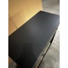 SECONDE MAIN - Console noire 4 tiroirs 1 étagère effet cannage