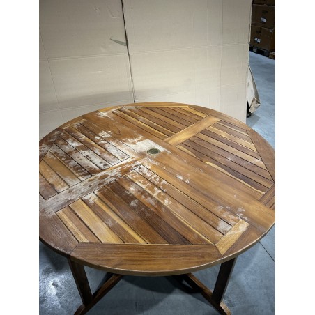 SECONDE MAIN - Table papillon en bois Teck huilé