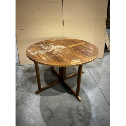 SECONDE MAIN - Table papillon en bois Teck huilé