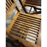 SECONDE MAIN - Lot de 2 chaises en teck huilé