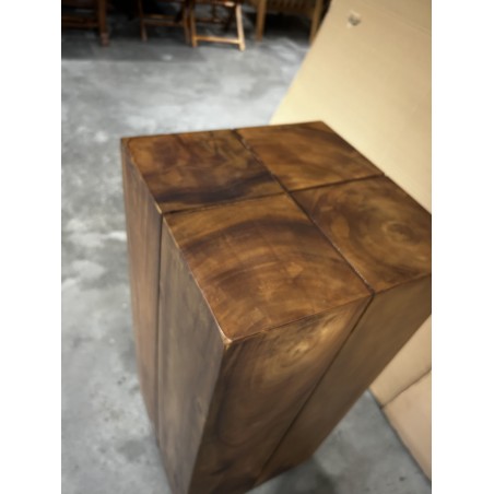 copy of SECONDE MAIN - Table d'appoint carrée haute 38x38cm bois Suar