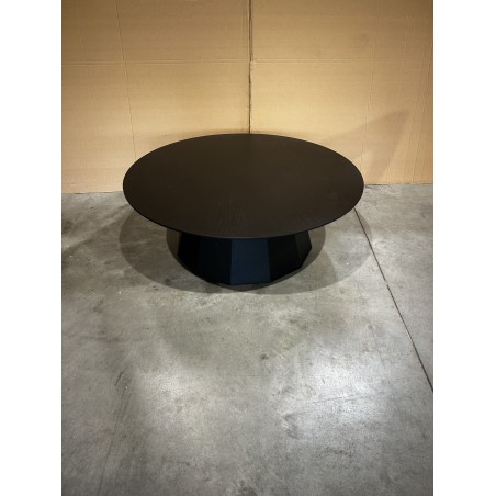 SECONDE MAIN - Table basse ronde noire 90x90cm