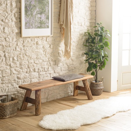 SECONDE MAIN - Banc 140x30cm bois Pin recyclé