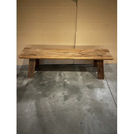 SANDY Bench 140x30cm Recycled Pine Wood - Rustic Charm for Your Home