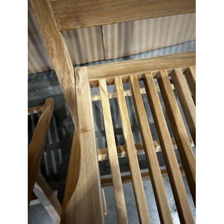FUN - Set of 2 Java Teak Garden Chairs | Premium Solid Teak Furniture