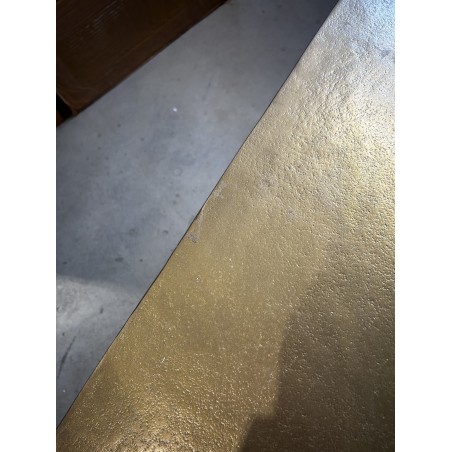 JOHAN - Set of 2 Nesting Tables in Gold Aluminum