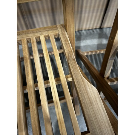 FUN - Set of 2 Java Teak Garden Chairs | Premium Solid Teak Furniture
