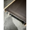 FUN Taupe Textilene Sun Lounger in Teak Wood - Premium Quality