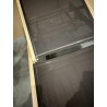 SECONDE MAIN - Bain de soleil textilène couleur taupe en bois Teck