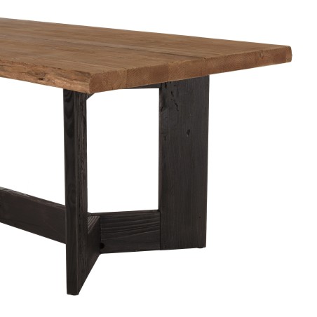 DANDY - Table à manger rect. 220x100cm bois Pin recyclé
