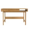 Bureau couleur naturelle 1 tiroir décor motif arrondi 1 niche - ETHAN