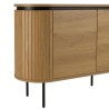 Buffet arrondi couleur naturelle 3 portes - ETHAN