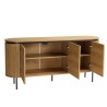 Buffet arrondi couleur naturelle 3 portes - ETHAN