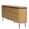 Buffet arrondi couleur naturelle 3 portes - ETHAN