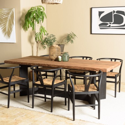 DANDY - Rectangular dining table 220x100cm recycled pine wood