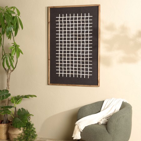SANDY - Wall decoration 62x82cm geometric patterns Recycled pine