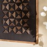 Décoration murale 62x82cm motifs géométriques Pin recyclé SANDY