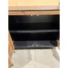 DANDY Sideboard - Natural and Black Recycled Pine - 4 Doors