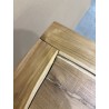 SECONDE MAIN - Table d'appoint nature - plateau carré 55x55cm Teck pieds bois flotté