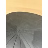 JAMES - Ovoid Coffee Table with Textured Black Matt Top