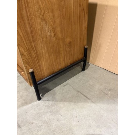 SECOND HAND- Sideboard with 4 doors and 2 niches in recycled teak wood