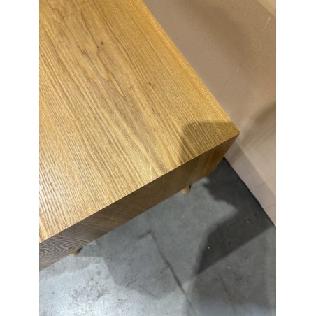 SECONDE MAIN - Meuble TV couleur naturelle 3 tiroirs bois cannage