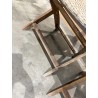 SECONDE MAIN - Lot de 2 chaises pliantes acacia et rotin synthétique