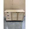 MARCEAU Sideboard with 3 Drawers and 2 Doors - Natural Cane Finish