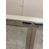 SECONDE MAIN - Buffet 3 tiroirs 2 portes cannage naturel pieds métal noir