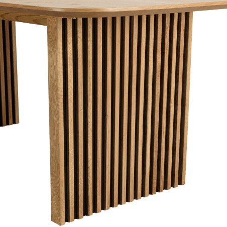 Table à manger rectangulaire L200 décor et chêne naturel - SYA