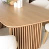 Table à manger rectangulaire L200 décor et chêne naturel - SYA