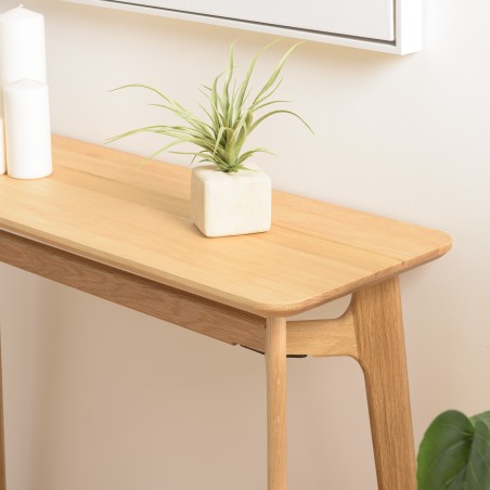 100x35cm console table in solid oak - SYA