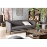 SECOND HAND - Canapé NEW YORK 3 places tissu gris anthracite pieds métal noir