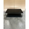 SECOND HAND - Table basse rectangulaire noire industrielle métal