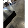 SECOND HAND - Black rectangular dining table 200x100cm for 6 people in aged pine
