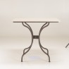 copy of SECONDE MAIN - Table à manger ronde de jardin en céramique et acier