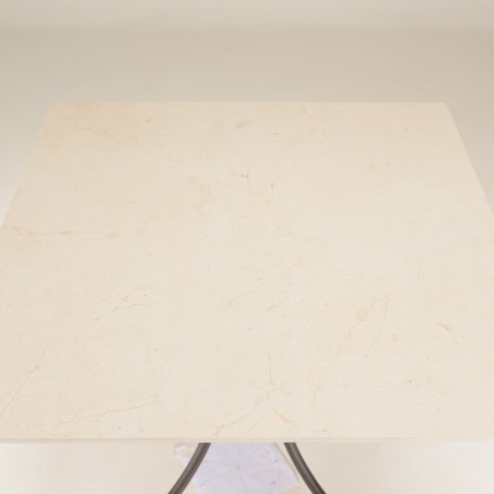 copy of SECONDE MAIN - Table à manger ronde de jardin en céramique et acier