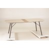 copy of copy of copy of SECONDE MAIN - Table à manger ronde de jardin en céramique et acier