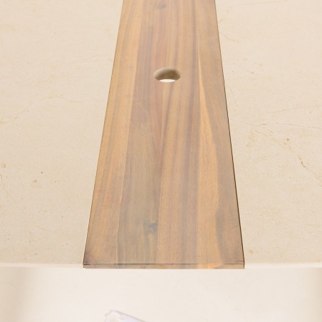 SECONDE MAIN- Table à manger 240x90 cm de jardin en céramique et acier
