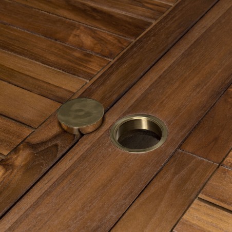 MAEVA - Double extension oval table 200/300*120 in oiled teak wood