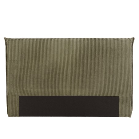 Upholstered headboard for 140/160 cm beds in green corduroy - Arthur Collection