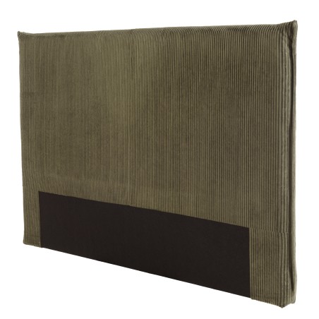 Tête de lit rembourrée pour lits 140/160cm velours côtelé vert - Collection Arthur