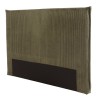 Tête de lit rembourrée pour lits 140/160cm velours côtelé vert - Collection Arthur