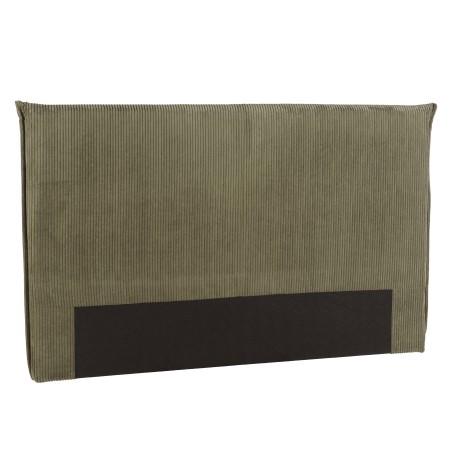 Upholstered headboard for 140/160 cm beds in green corduroy - Arthur Collection