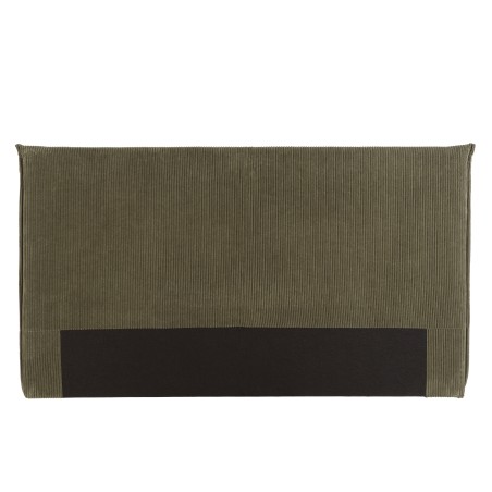 Tête de lit rembourrée pour lits 160/180cm velours côtelé vert - Collection Arthur