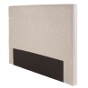 Tête de lit rembourrée pour lits 140/160cm couleur grise - Collection ARTHUR