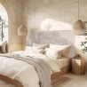 Tête de lit rembourrée pour lits 160/180cm couleur grise  - Collection ARTHUR