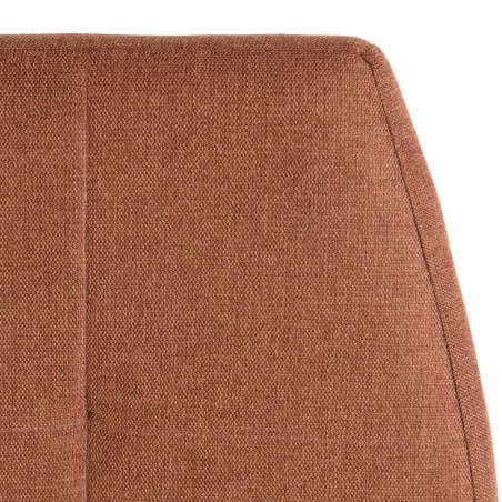 Upholstered headboard for 160/180 cm beds in terracotta/orange