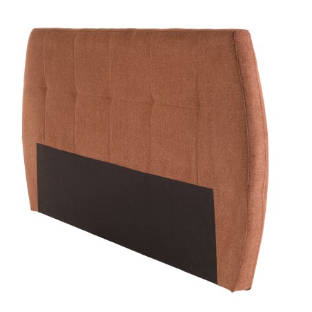 Upholstered headboard for 160/180 cm beds in terracotta/orange