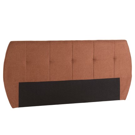 Tête de lit rembourrée pour lits 160/180cm couleur terracotta / orange